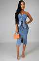 Denim Tube Dress