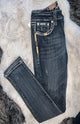 LA Aztec Denim Diamond Stud Jeans