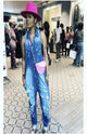 Denim Down Jumpsuit