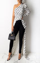 Black & White Polka Dot Hi-Low