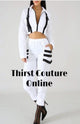 Two Piece Black/White Strip Set
