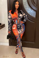 Feels Like Summer Two Piece Pant Set- Multi