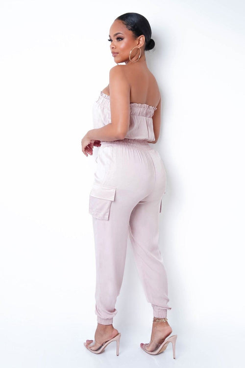 Fleur Jumpsuit - Blush - Shop Celebrity Style Women's Clothing and accessories online  - Thirst Couture Boutique