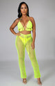 Neon Tassel Palazzo Set