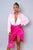 Pop Goes My Heart Two-Piece Skirt Set - Fuchsia/Pink