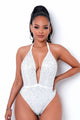 Rhinestone Bodysuit / Swimwear