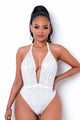 Rhinestone Bodysuit / Swimwear - Shop Celebrity Style Women's Clothing and accessories online  - Thirst Couture Boutique