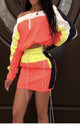 Sporty Pop Skirt Set