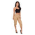 Khaki Capri Pants Parachute Pockets